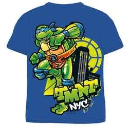 Granatowy t-shirt chłopięcy do przedszkola bawełna Turtles 